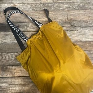 Mustard nylon bag